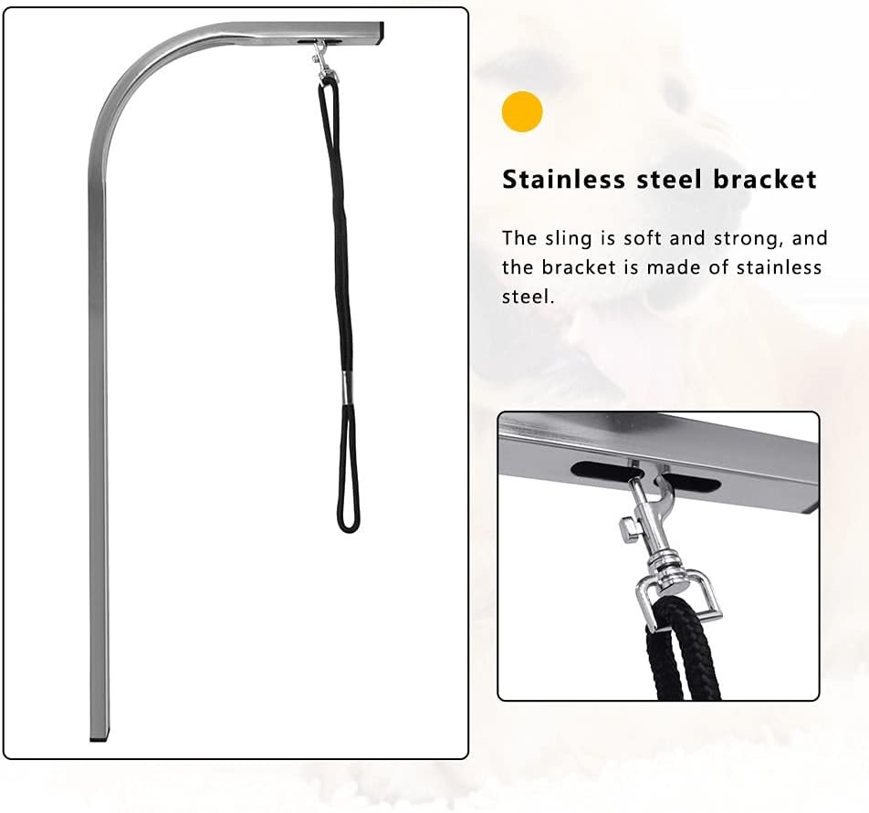 Foldable Pet Grooming Table – Heavy-Duty Iron Frame with Adjustable Arm & Noose for Dogs and Cats - Image 4